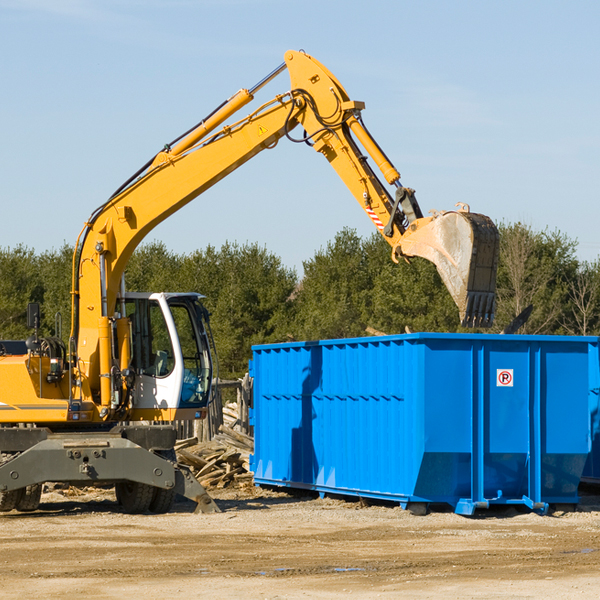 are there any restrictions on where a residential dumpster can be placed in Pecos